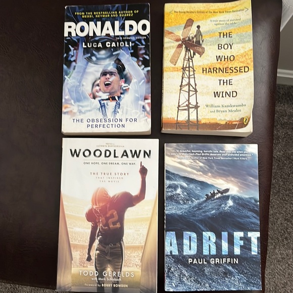 Other - Books- 4 titles shown. Perfect for middle school aged boys.